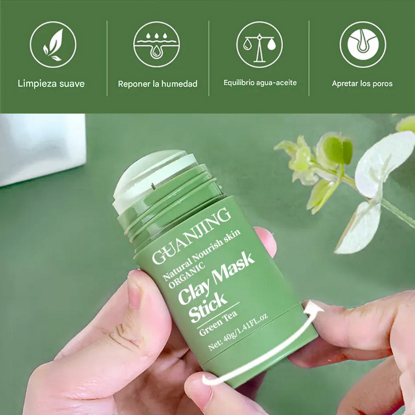 Mascarilla de Té verde CLAYMASK™