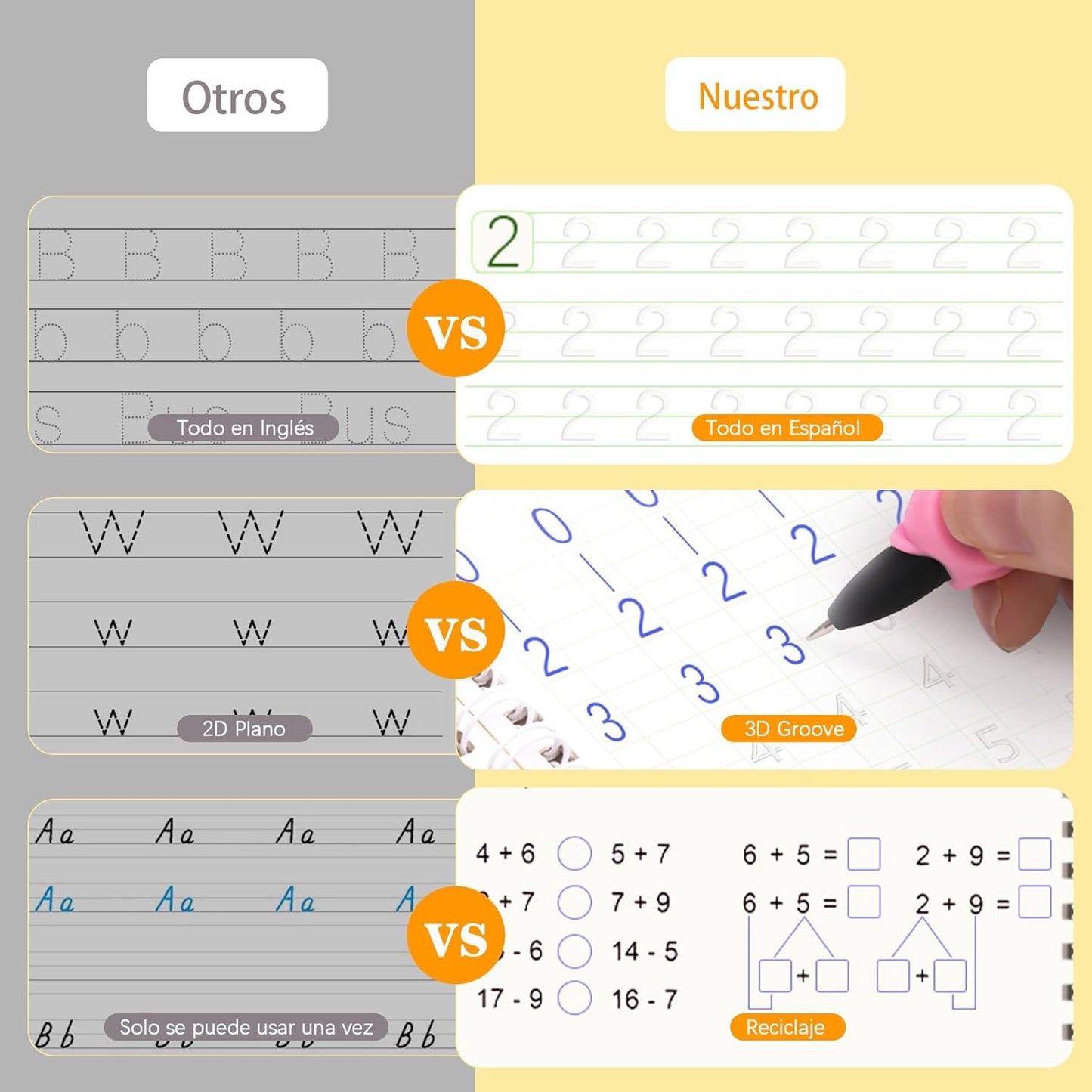 PACK CUADERNOS MÁGICOS MONTESSORI™ (3+1 GRATIS)