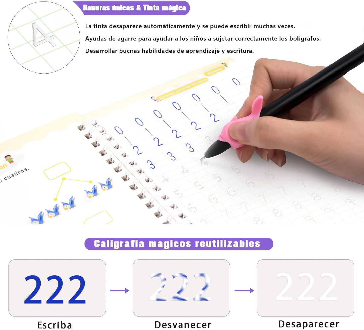 PACK CUADERNOS MÁGICOS MONTESSORI™ (3+1 GRATIS)
