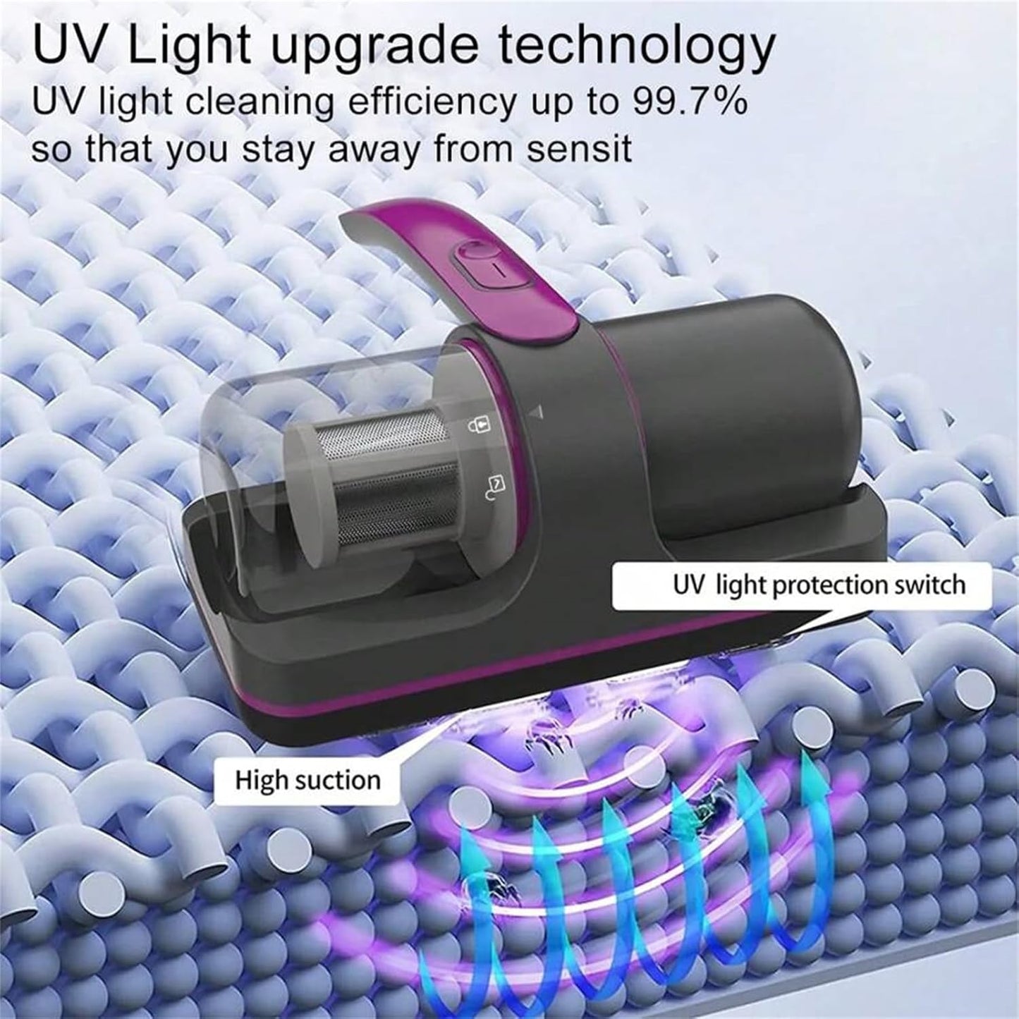 ASPIRADORA PORTÁTIL CleanSafe™ UV (+2 filtros GRATIS)