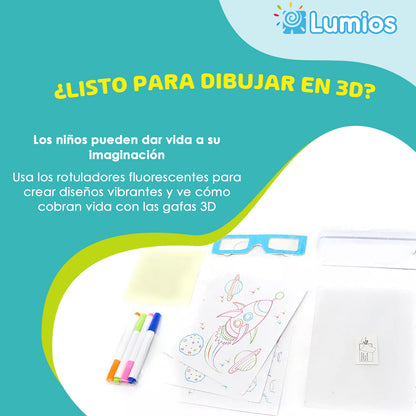 PIZARRA 3D CON GAFAS INCLUIDAS