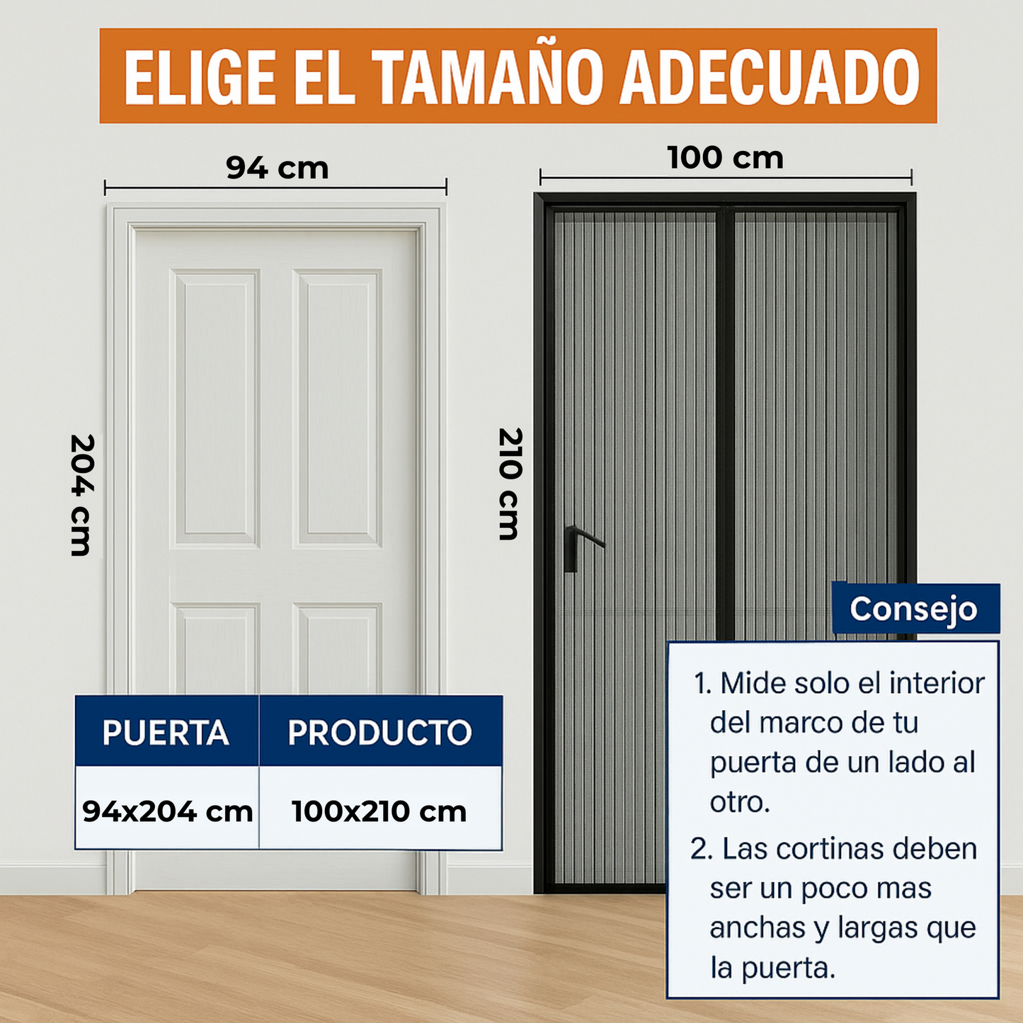Cortina Magnética Antimosquitos AIRFLOW™ + Cinta de reparación GRATIS