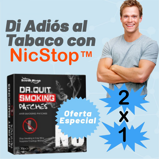 Pack 30 Parches para dejar de fumar DR. QUIT SMOKING™ (1 + 1 GRATIS)