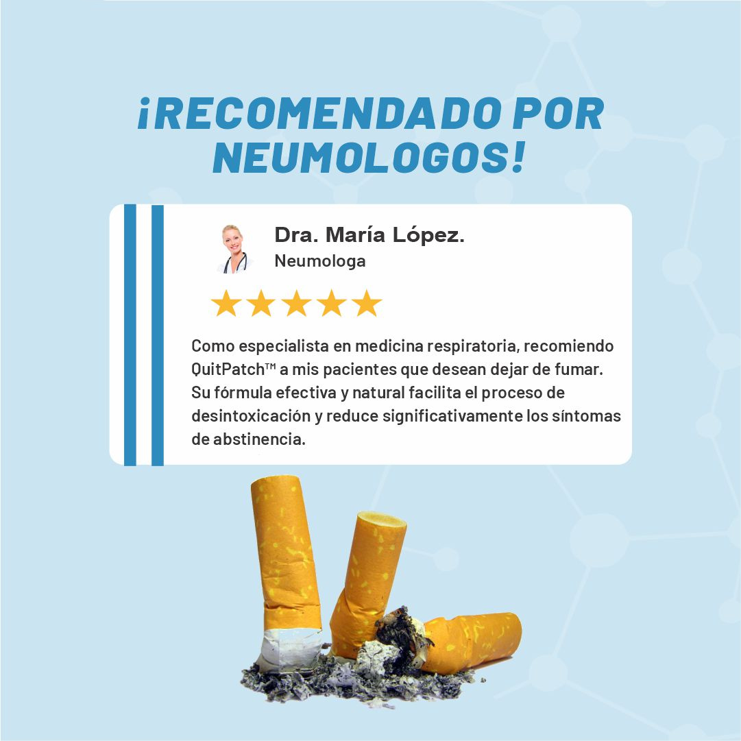 Pack 30 Parches para dejar de fumar DR. QUIT SMOKING™ (1 + 1 GRATIS)