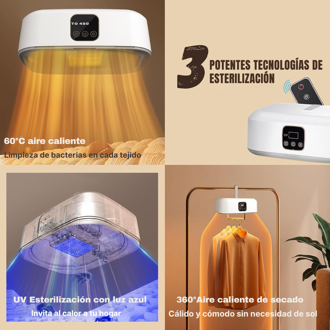 SECADORA PORTÁTIL 3 en 1 TERMALPRO™