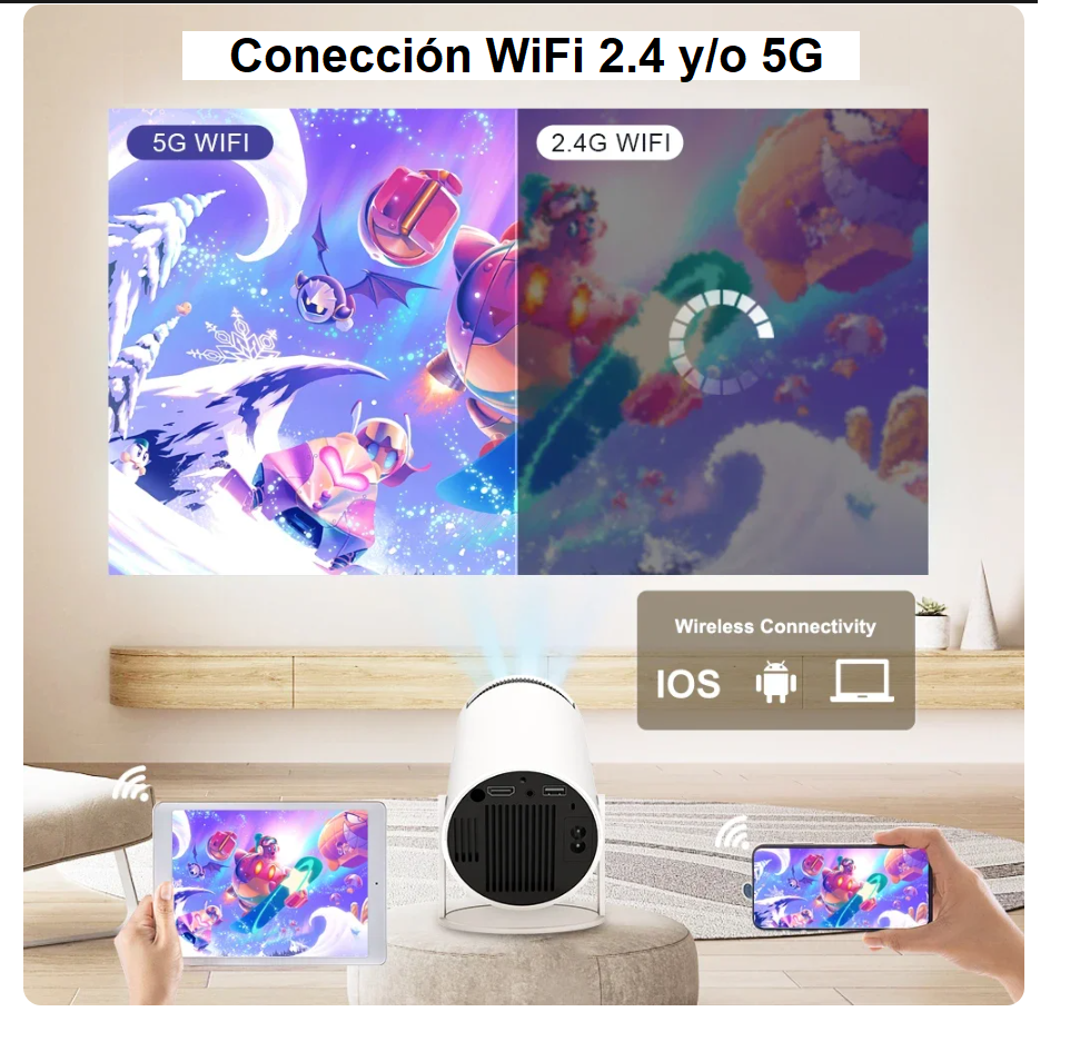 Proyector Portátil Magcubic 1080p 4K + Envío Gratis