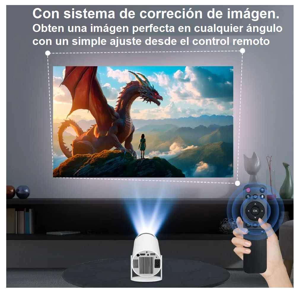 Proyector Portátil Magcubic 1080p 4K + Envío Gratis