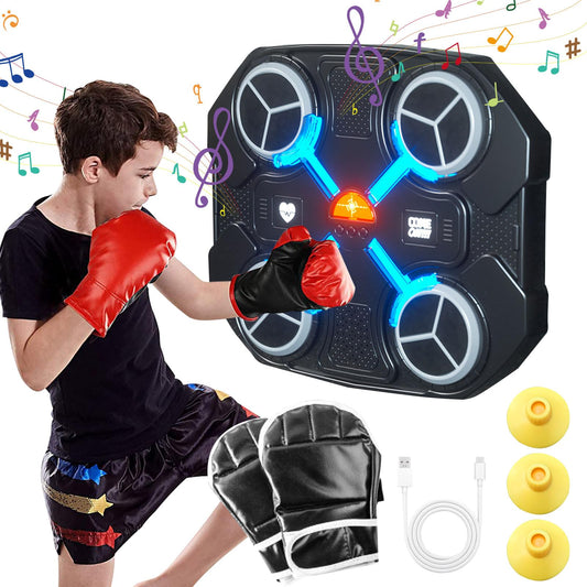 MAQUINA BOXEO INTELIGENTE CON MUSICA + GUANTES DE REGALO 🎁