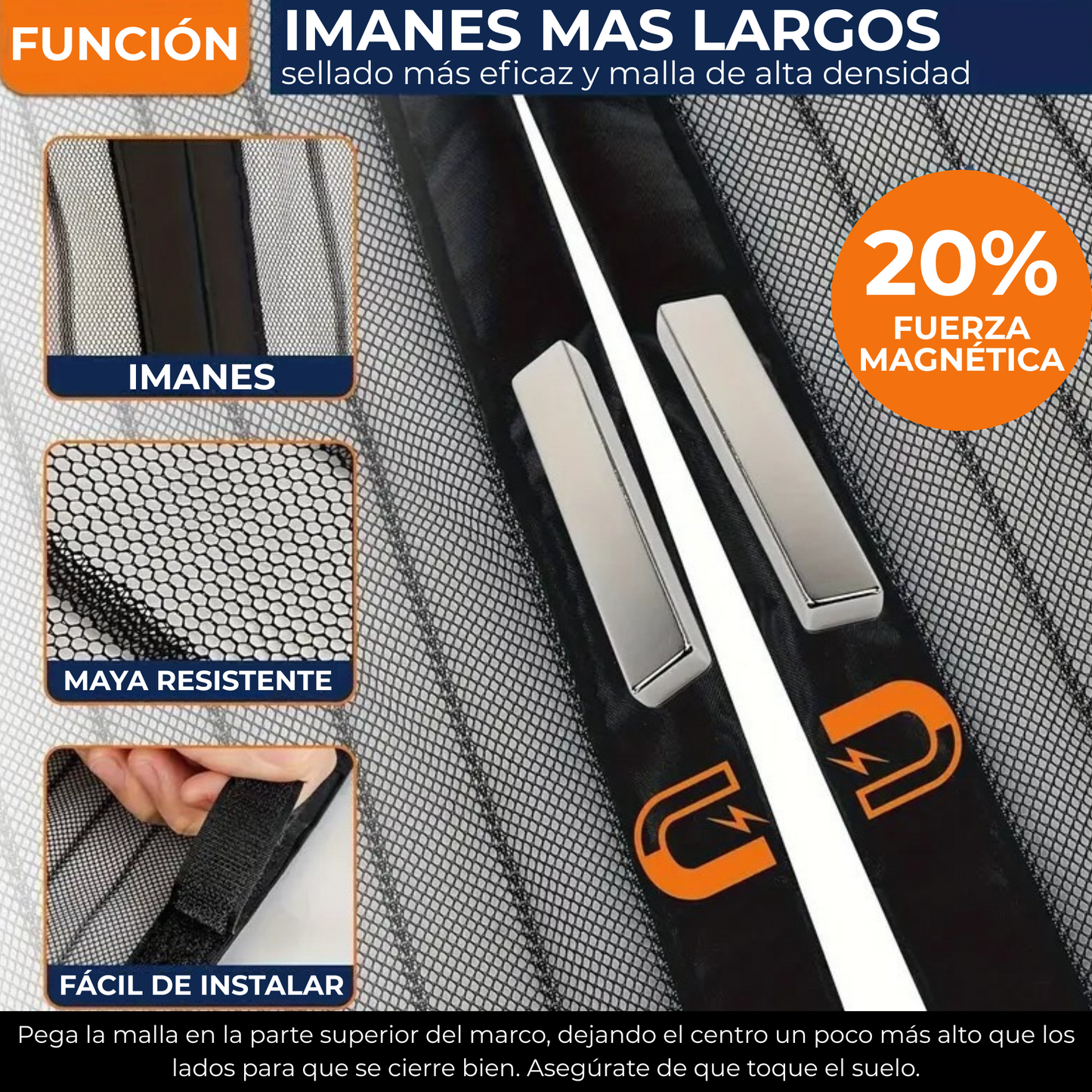 Cortina Magnética Antimosquitos AIRFLOW™ + Cinta de reparación GRATIS