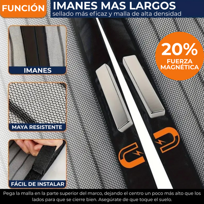 Cortina Magnética Antimosquitos AIRFLOW™ + Cinta de reparación GRATIS