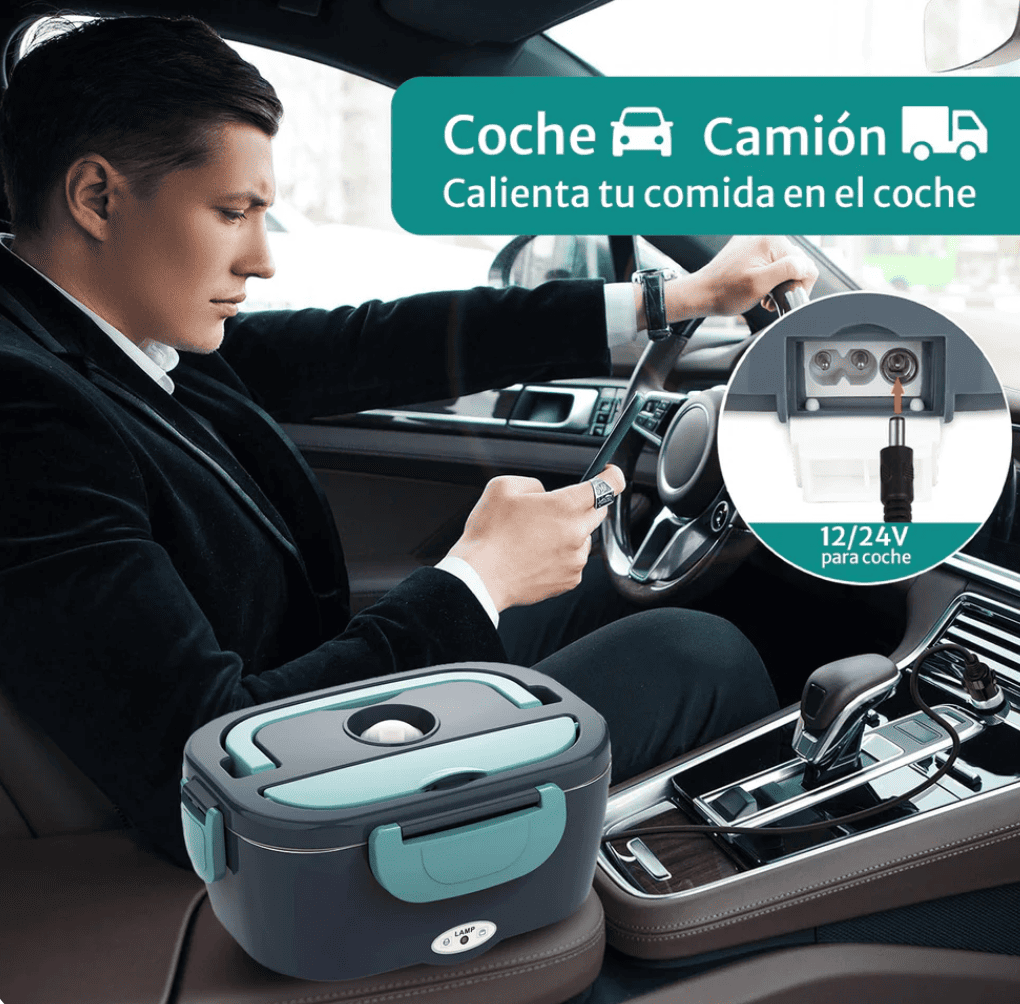 FIAMBRERA LUNCH™ - Calienta en vehículo y hogar